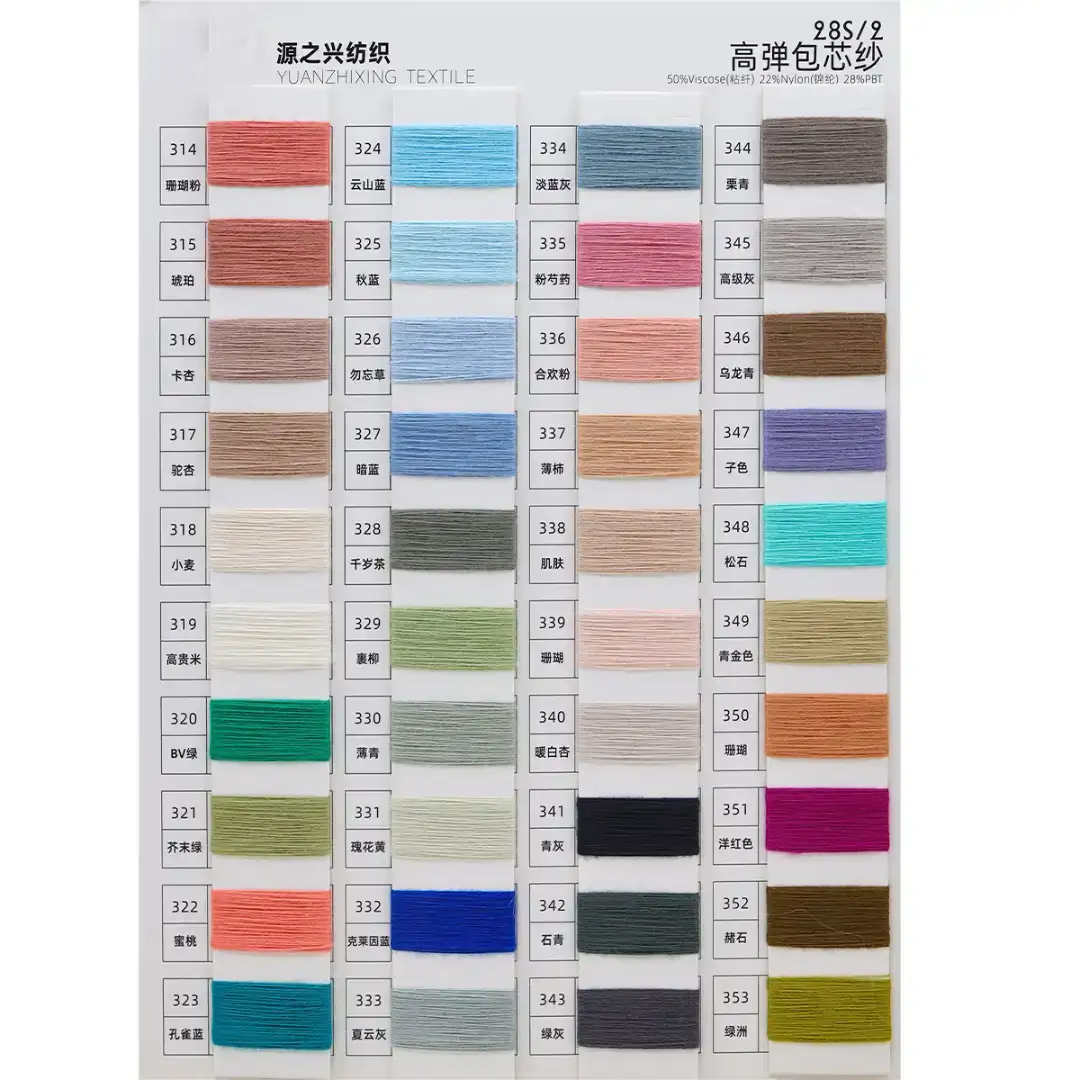 China Yarn for Half-Zipper Cardigan (Sweater),Crew Neck Pullover (Sweater),Polo T-shirt (Sweater) Core Spun Yarn Regular Yarn Viscose Nylon Polyester green color buy from China wholesaler bulk order at wholesale price free worldwide shipping Alibaba