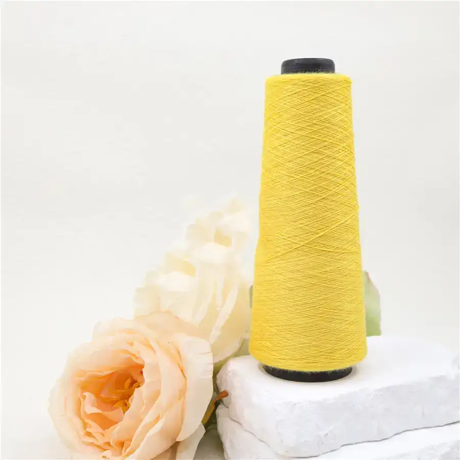 China Yarn for Dresses (Cardigan Open) (Sweater),Crop Top Pullover (Sweater) Functional Yarn Functional Yarn Lenzing Viscose Nylon Polyester yellow color buy from China wholesaler bulk order at wholesale price free worldwide shipping Alibaba