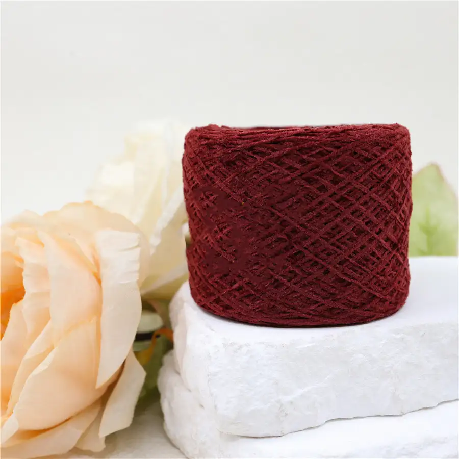 China Yarn for Sweaters Matt Chenille Fancy Yarn red color buy in China wholesaler bulk order at wholesale price free worldwide shipping Alibaba