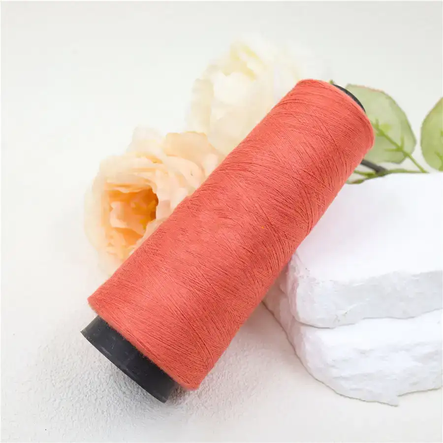 China Yarn for Sweaters Core Spun Yarn Regular Yarn orange color buy in China wholesaler bulk order at wholesale price free worldwide shipping Alibaba