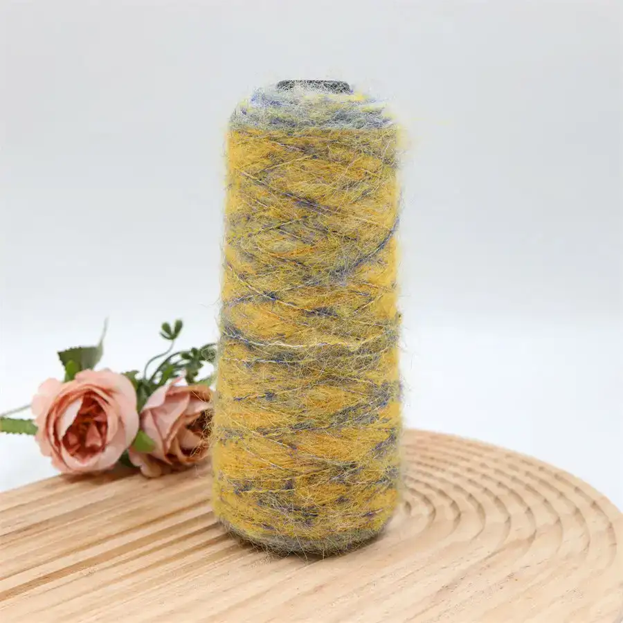 China Yarn for Sweaters Air Spun Yarn Fancy Yarn yellow color buy in China wholesaler bulk order at wholesale price free worldwide shipping Alibaba