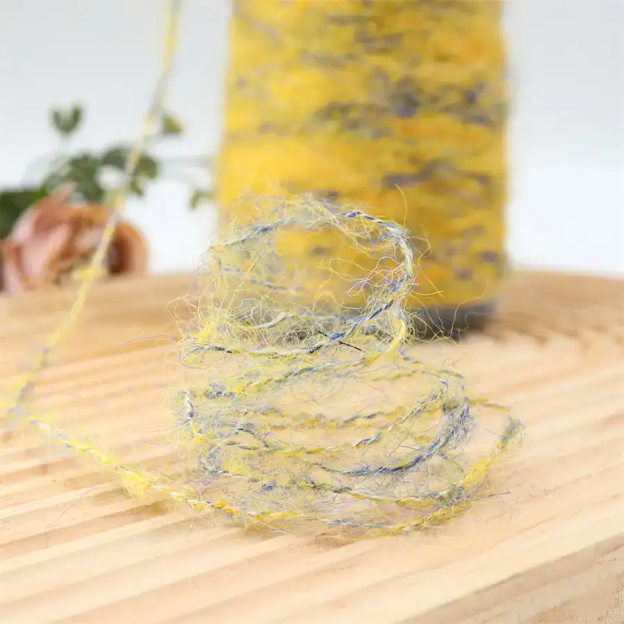 China Yarn for Sweaters Air Spun Yarn Fancy Yarn yellow color buy in China wholesaler bulk order at wholesale price free worldwide shipping Alibaba