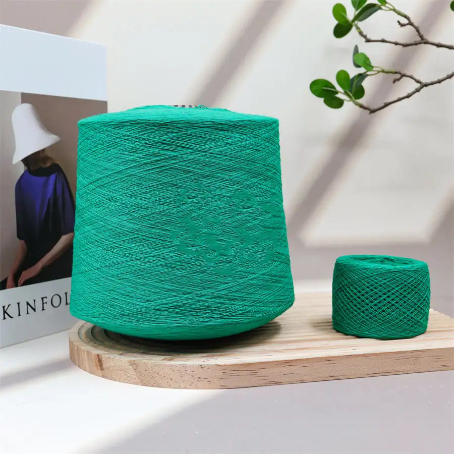 China Yarn for Sweaters Ring Spun Regular Yarn green color buy in China wholesaler bulk order at wholesale price free worldwide shipping Alibaba