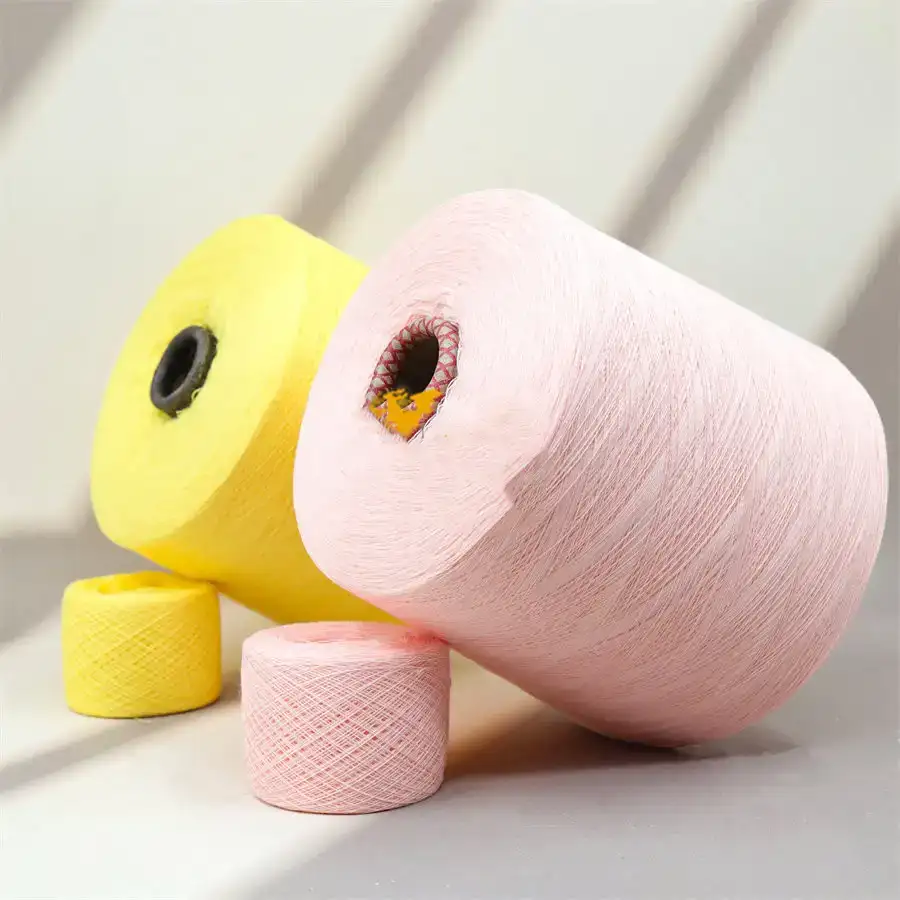 China Yarn for Shirt Long Sleeve Button (Sweater),Polo T-shirt (Sweater),Hoodie  (Sweater) Ring Spun Regular Yarn Cotton yellow color buy from China wholesaler bulk order at wholesale price free worldwide shipping Alibaba