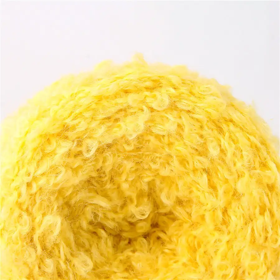 China Yarn for Sweaters Boucle Yarn Fancy Yarn yellow color buy in China wholesaler bulk order at wholesale price free worldwide shipping Alibaba