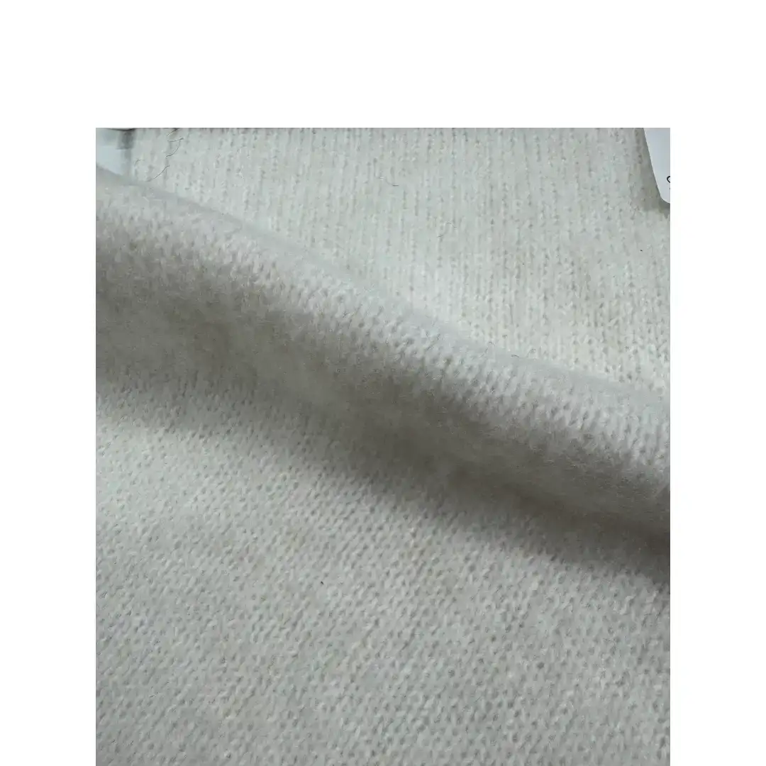 China Yarn for Crop Top Pullover (Sweater),Dresses (Cardigan Open) (Sweater) Mossy Yarn Fancy Yarn Recycled Polyester Spandex White color buy from China wholesaler bulk order at wholesale price free worldwide shipping Alibaba