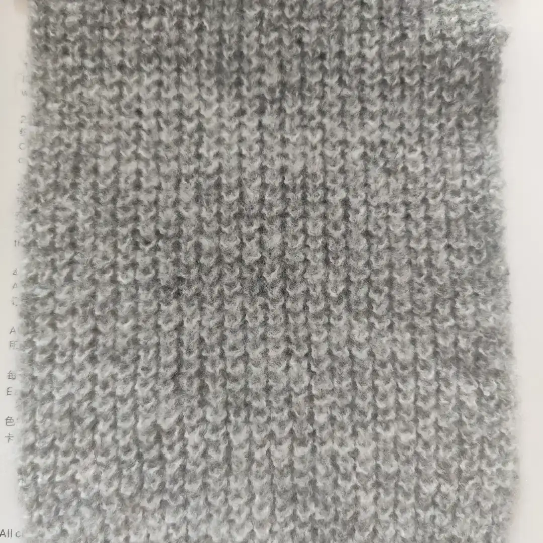 China Yarn for Half-Zipper Cardigan (Sweater),Knitted Jacket (Sweater),Knitted Trousers (Sweater) Air Spun Yarn Fancy Yarn Recycled Acrylic Recycled Polyester RWS Wool Polyamide Spandex grey white gradient color buy from China wholesaler bulk order at wholesale price free worldwide shipping Alibaba