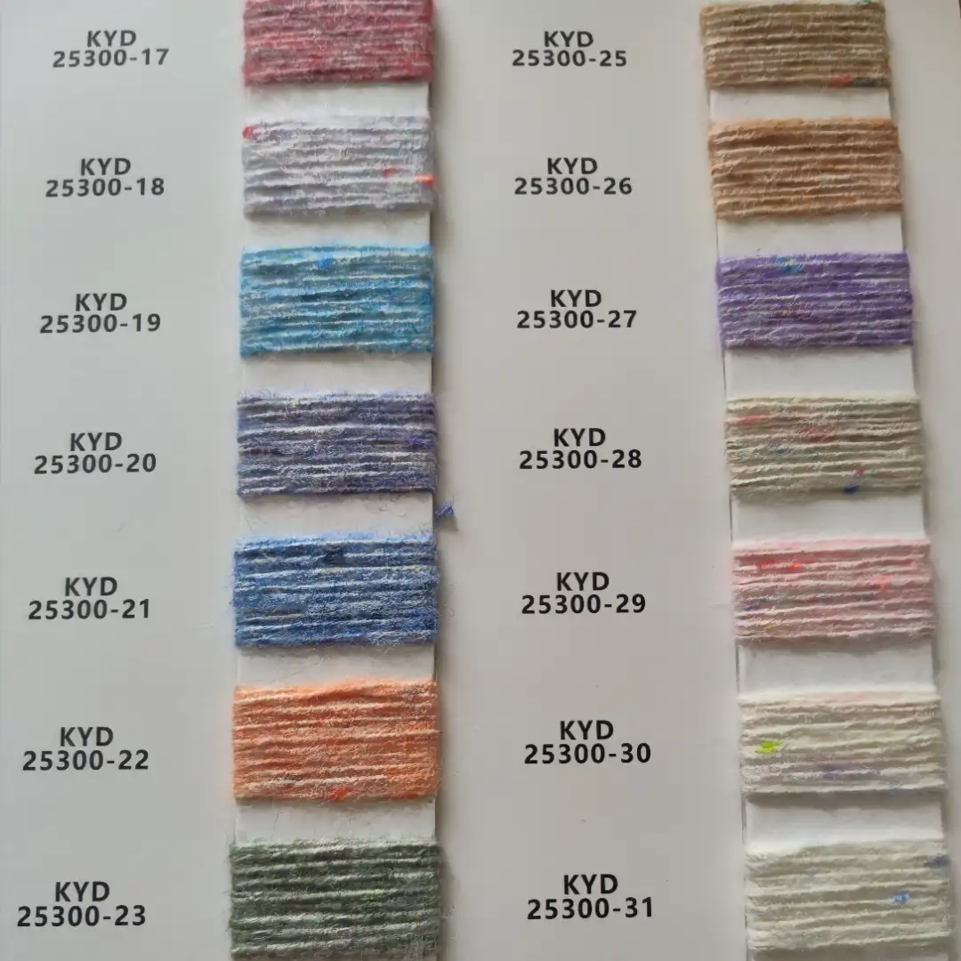 China Yarn for Knitted Jacket (Sweater),Hoodie  (Sweater),Half-Zipper Cardigan (Sweater) Air Spun Yarn Fancy Yarn BCI Cotton Recycled Polyester RWS Wool Recycled Nylon Recycled Acrylic 浅驼彩点 color buy from China wholesaler bulk order at wholesale price free worldwide shipping Alibaba