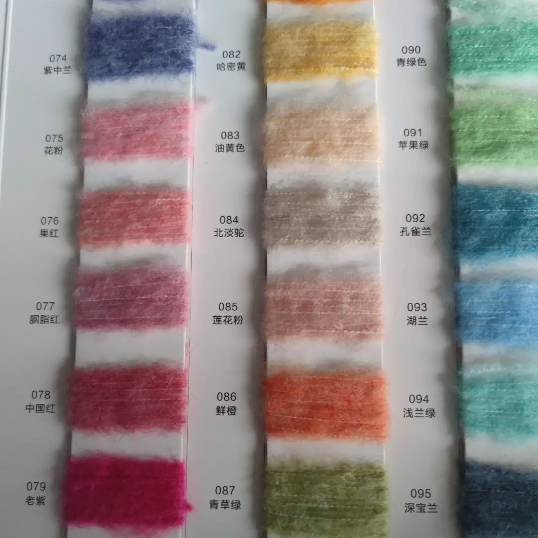 China Yarn for Sweaters Mossy Yarn Fancy Yarn Polyester 花灰 color buy from China wholesaler bulk order at wholesale price free worldwide shipping Alibaba