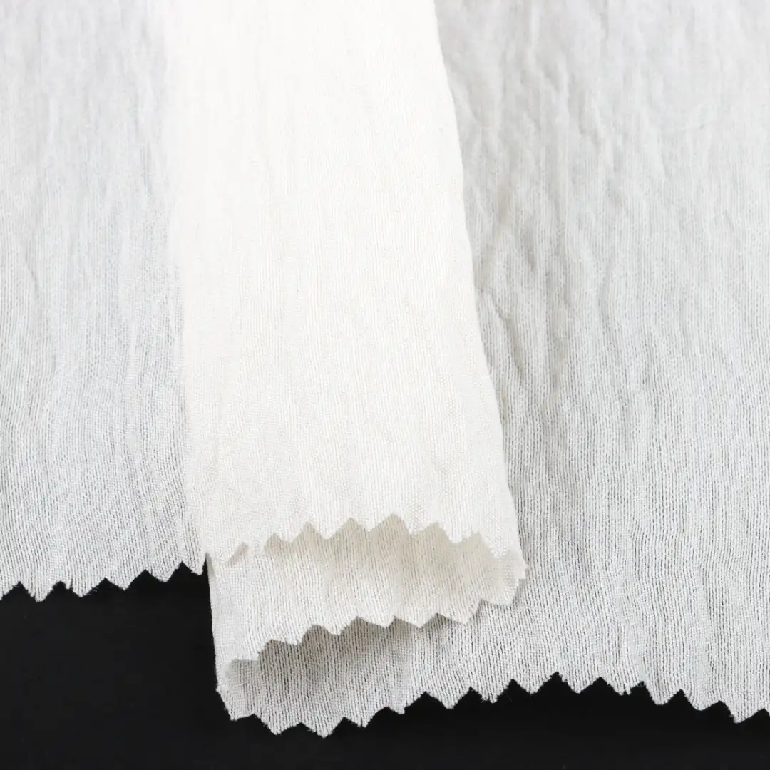 China Fabric for Shirt,Skirt Rayon Crepe Natural Woven Fabric Rayon Nylon Milky white color buy from China wholesaler bulk order at wholesale price free worldwide shipping Alibaba