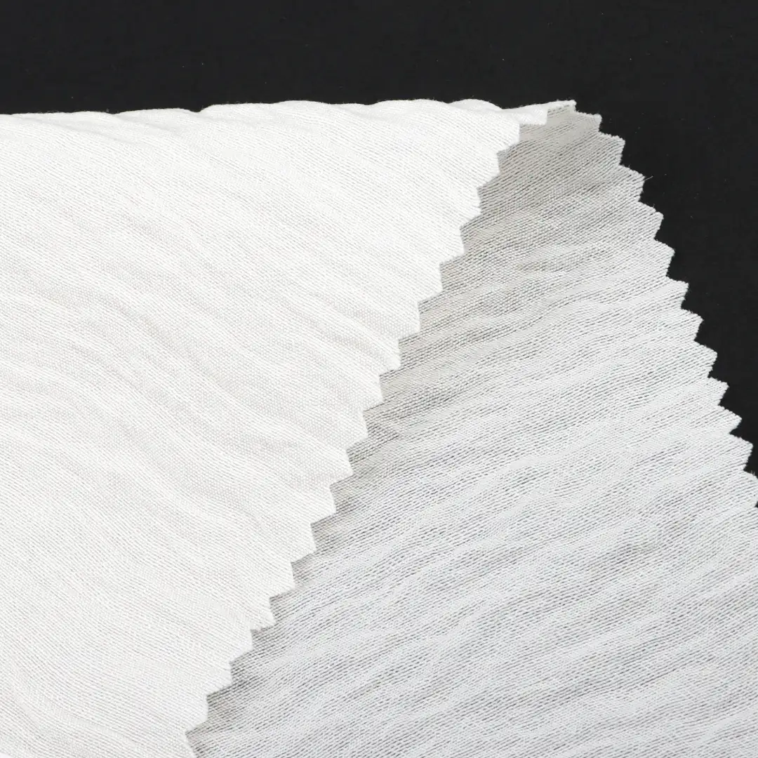 China Fabric for Shirt,Skirt Rayon Crepe Natural Woven Fabric Rayon Nylon Milky white color buy from China wholesaler bulk order at wholesale price free worldwide shipping Alibaba