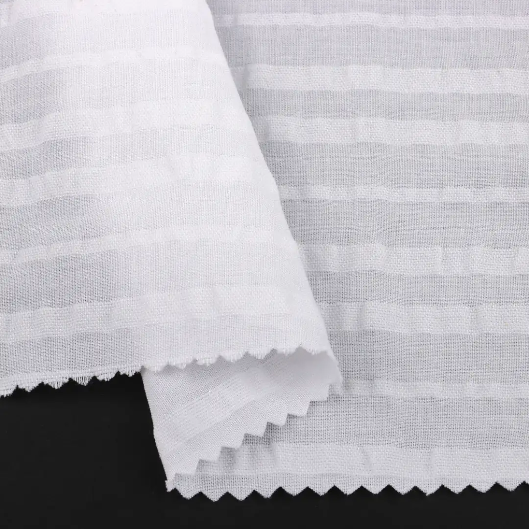 China Fabric for Shirt,Skirt Cotton YD Jacquard Natural Woven Fabric Cotton White color buy from China wholesaler bulk order at wholesale price free worldwide shipping Alibaba