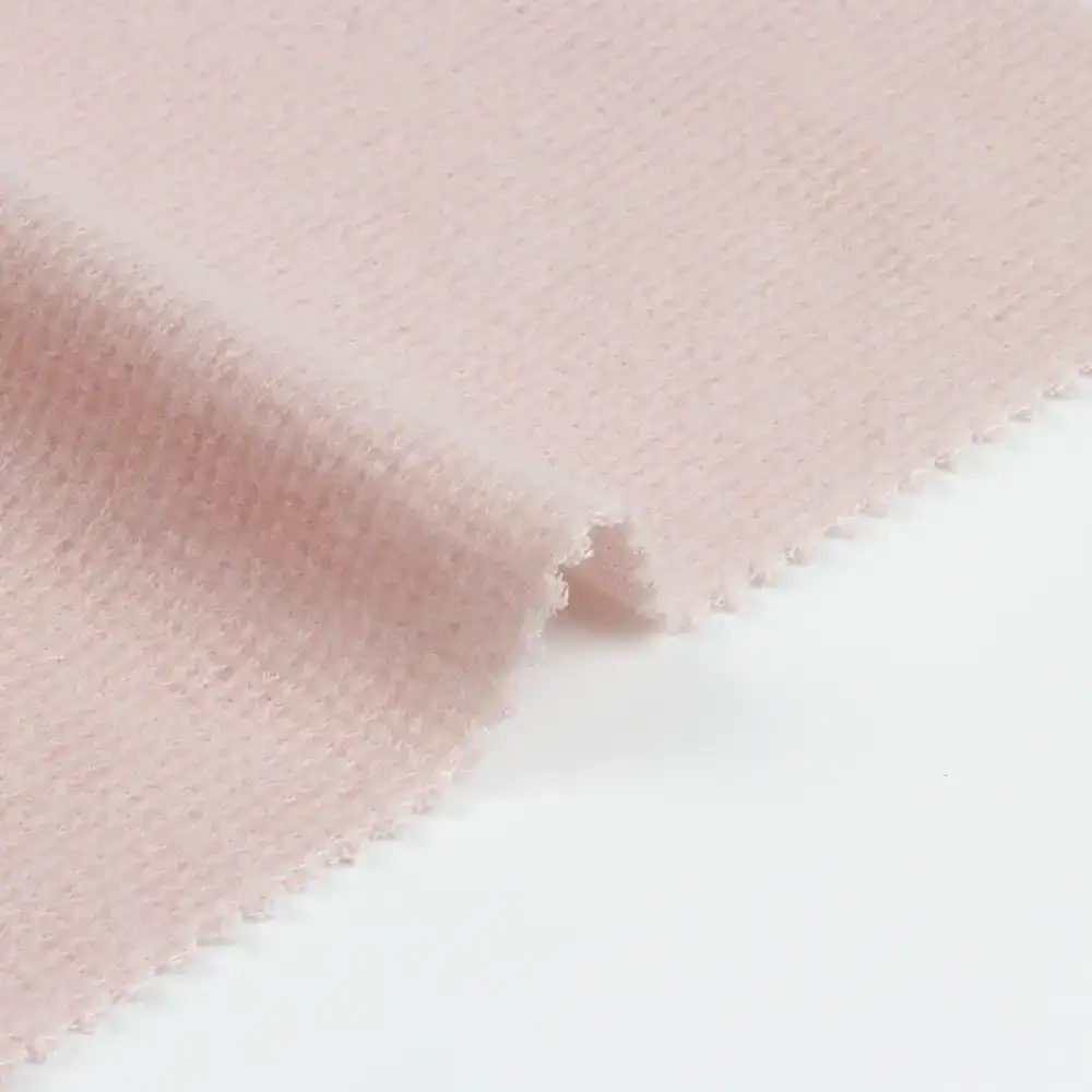 China Fabric for Crop Top,Hoodie,Tank Top Velvet Knit Fabric Polyester Nylon Solid-Pink color buy from China wholesaler bulk order at wholesale price free worldwide shipping Alibaba