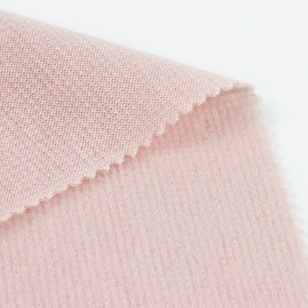 China Fabric for Crop Top,Hoodie,Tank Top Velvet Knit Fabric Polyester Nylon Solid-Pink color buy from China wholesaler bulk order at wholesale price free worldwide shipping Alibaba