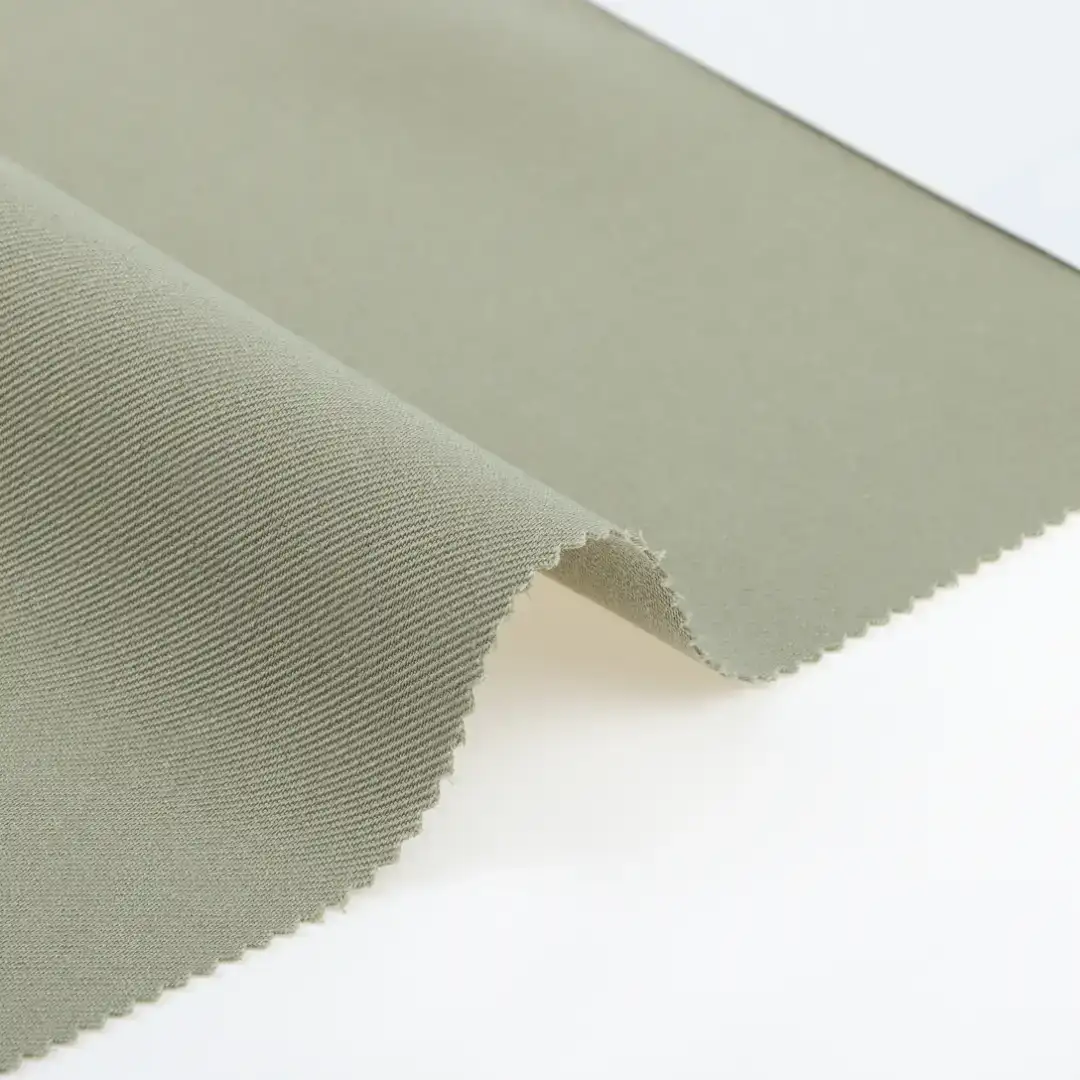 China Fabric  Single-way Stretch Woven Fabric Synthetic Woven Fabric Polyester Spandex GREEN-38# color buy from China wholesaler bulk order at wholesale price free worldwide shipping Alibaba