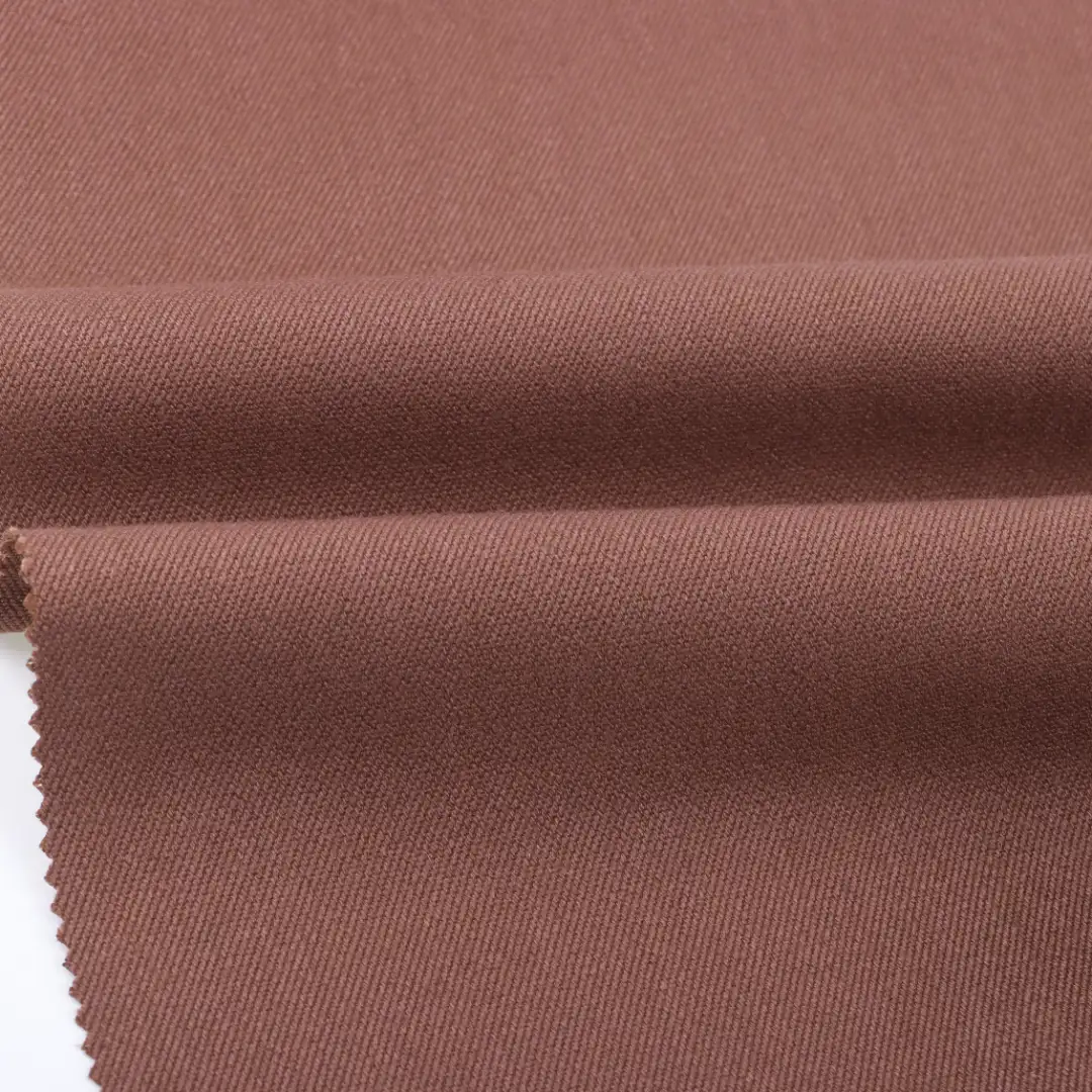 China Fabric  Polyester/Rayon Plain Woven Blended Fabric Polyester Rayon Spandex Brown-46# color buy from China wholesaler bulk order at wholesale price free worldwide shipping Alibaba