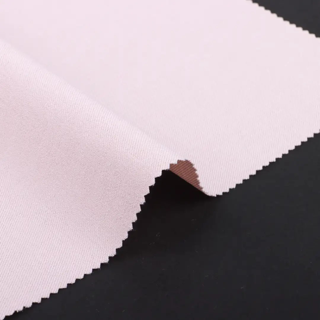 China Fabric  Polyester Twill Lining Fabric Synthetic Woven Fabric Polyester Spandex Pink-55# color buy from China wholesaler bulk order at wholesale price free worldwide shipping Alibaba