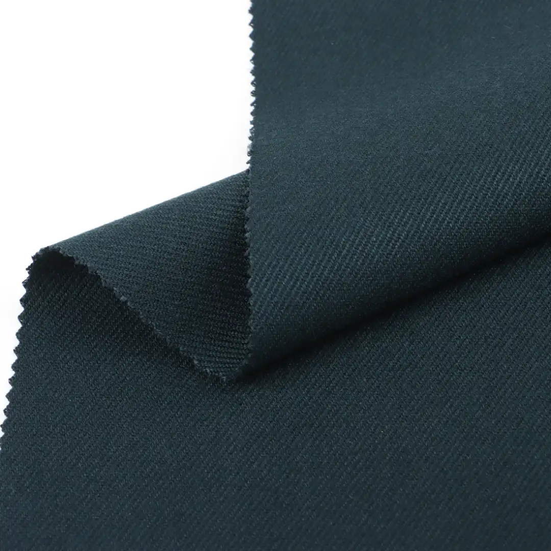 China Fabric  Polyester/Rayon Twill Woven Blended Fabric Polyester Rayon Spandex GREEN BLACK-11# color buy from China wholesaler bulk order at wholesale price free worldwide shipping Alibaba