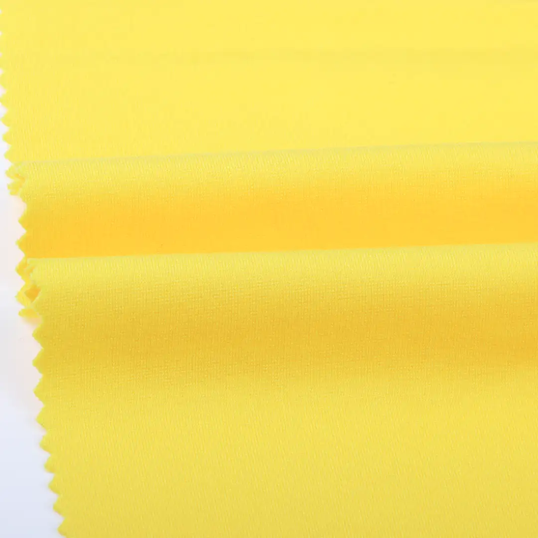 China Fabric  Ponte Roma Knit Fabric Rayon Nylon Spandex YELLOW color buy from China wholesaler bulk order at wholesale price free worldwide shipping Alibaba