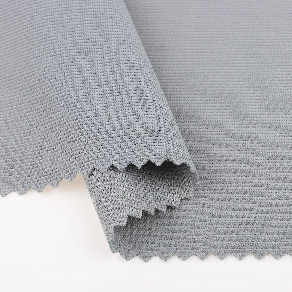 China Fabric for Tank Top,Crop Top,Hoodie Rib Knit Fabric Polyester GREY color buy from China wholesaler bulk order at wholesale price free worldwide shipping Alibaba