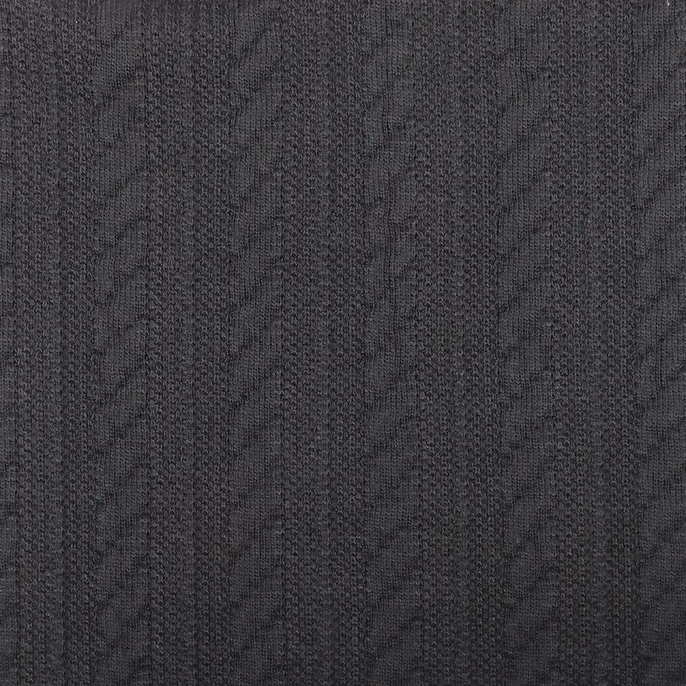 China Fabric for Blouse Weft Jacquard Knit Fabric Polyester Elastane black color buy from China wholesaler bulk order at wholesale price free worldwide shipping Alibaba