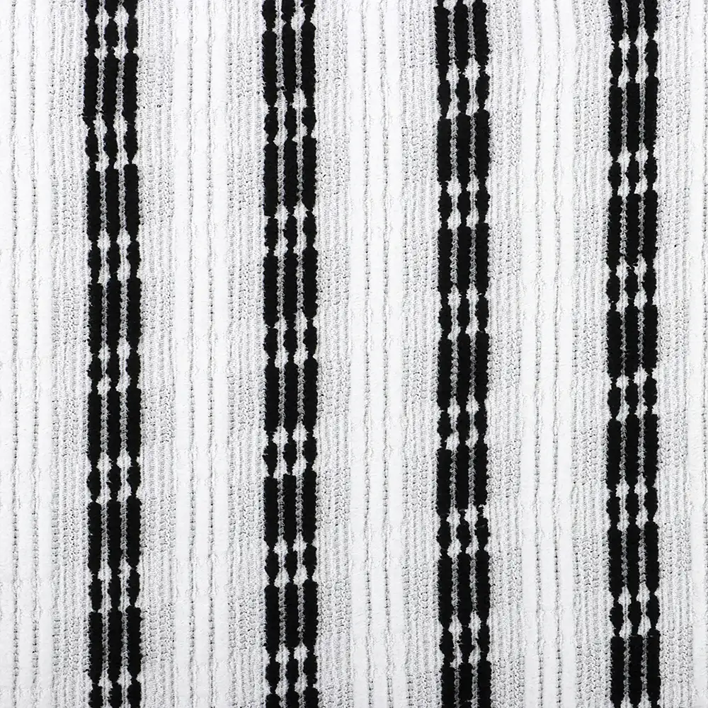 China Fabric for Blouse Lace Knit Fabric Polyester Elastane black/white color buy from China wholesaler bulk order at wholesale price free worldwide shipping Alibaba