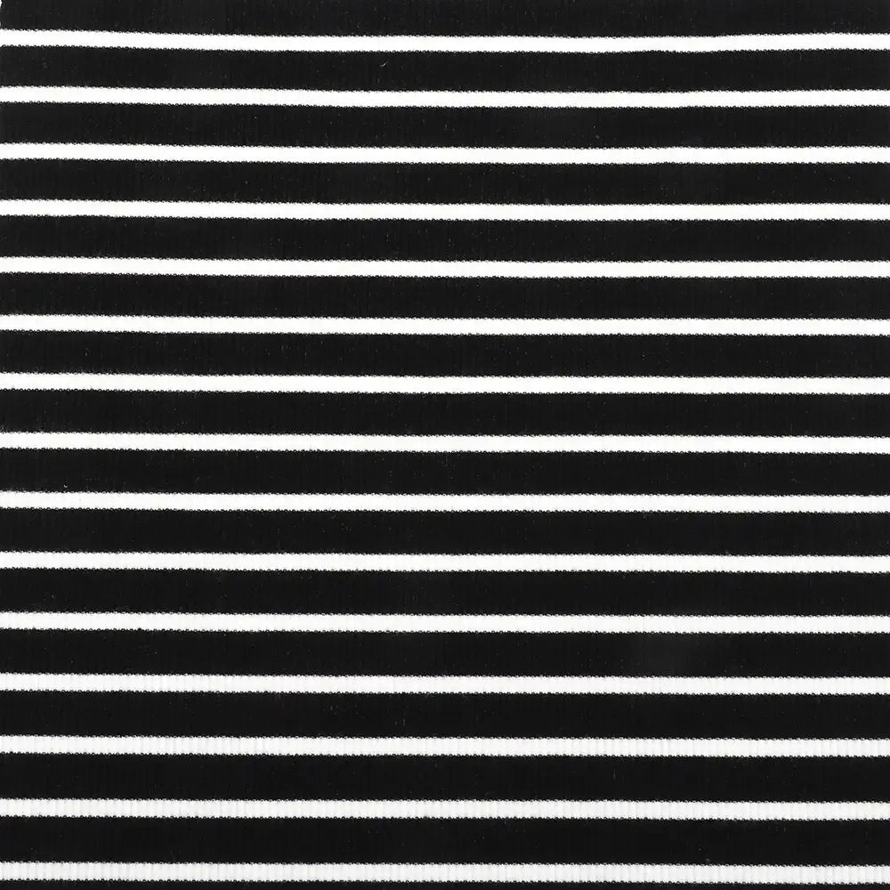 China Fabric for T-Shirt Rib Knit Fabric Polyester Rayon Elastane black/white color buy from China wholesaler bulk order at wholesale price free worldwide shipping Alibaba