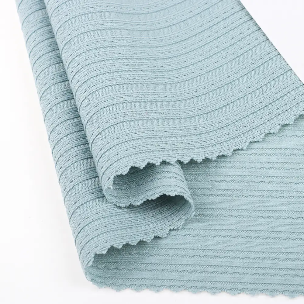 China Fabric for T-Shirt Weft Jacquard Knit Fabric Acrylic Elastane green color buy from China wholesaler bulk order at wholesale price free worldwide shipping Alibaba