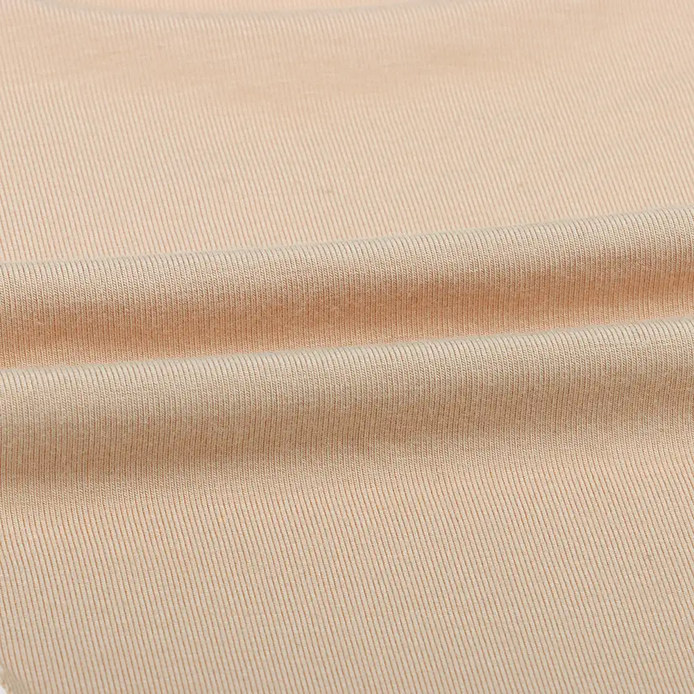 China Fabric for T-Shirt Single Jersey Knit Fabric Rayon Elastane off-white color buy from China wholesaler bulk order at wholesale price free worldwide shipping Alibaba