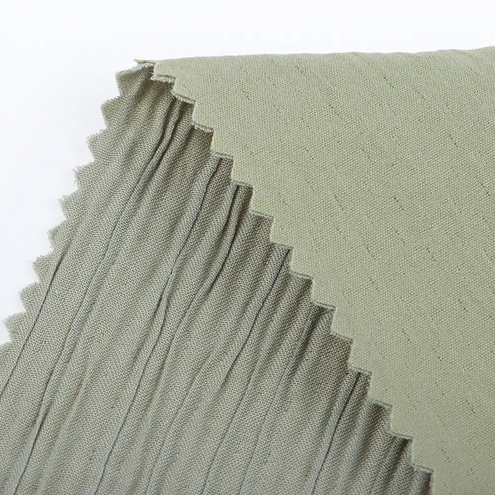 China Fabric for Blouse Polyester Crinkle Fabric Synthetic Woven Fabric Polyester green color buy from China wholesaler bulk order at wholesale price free worldwide shipping Alibaba