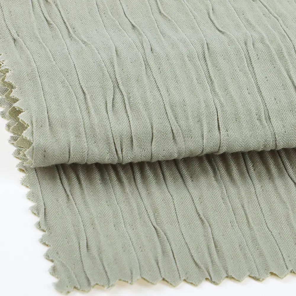 China Fabric for Blouse Polyester Crinkle Fabric Synthetic Woven Fabric Polyester green color buy from China wholesaler bulk order at wholesale price free worldwide shipping Alibaba