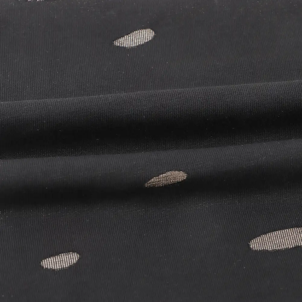 China Fabric for T-Shirt Single Jersey Knit Fabric Cotton Polyester black color buy from China wholesaler bulk order at wholesale price free worldwide shipping Alibaba