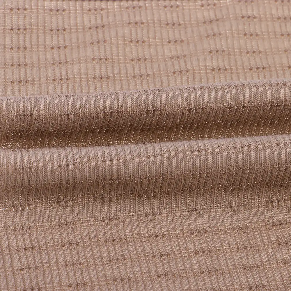 China Fabric for T-Shirt Rib Knit Fabric Polyester Cotton Elastane coffee color color buy from China wholesaler bulk order at wholesale price free worldwide shipping Alibaba