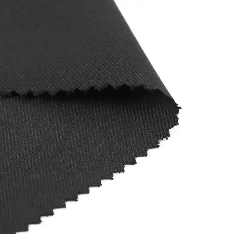 China Fabric  Polyester/Rayon Plain Woven Blended Fabric Polyester Rayon Spandex Black color buy from China wholesaler bulk order at wholesale price free worldwide shipping Alibaba