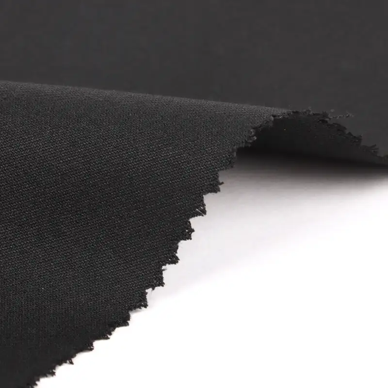 China Fabric  Polyester/Rayon Plain Woven Blended Fabric Polyester Rayon Spandex Black color buy from China wholesaler bulk order at wholesale price free worldwide shipping Alibaba