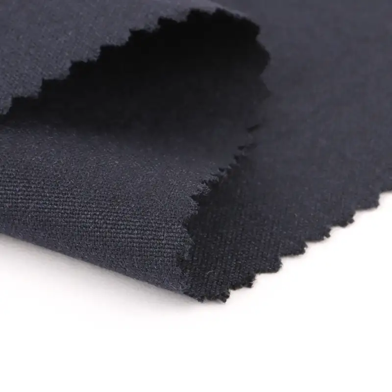 China Fabric  Polyester/Rayon Plain Woven Blended Fabric Polyester Rayon Spandex Dark Navy color buy from China wholesaler bulk order at wholesale price free worldwide shipping Alibaba