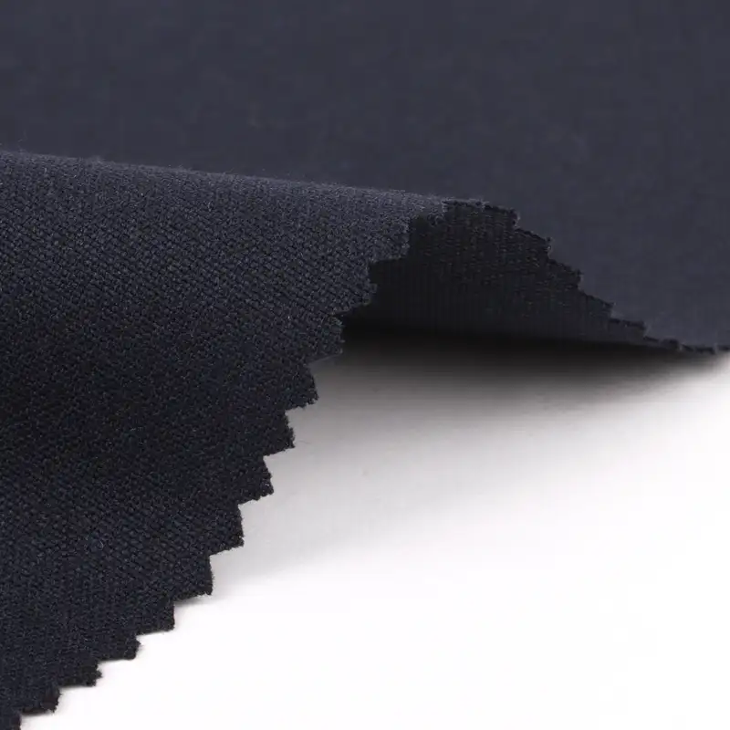 China Fabric  Polyester/Rayon Plain Woven Blended Fabric Polyester Rayon Spandex Dark Navy color buy from China wholesaler bulk order at wholesale price free worldwide shipping Alibaba