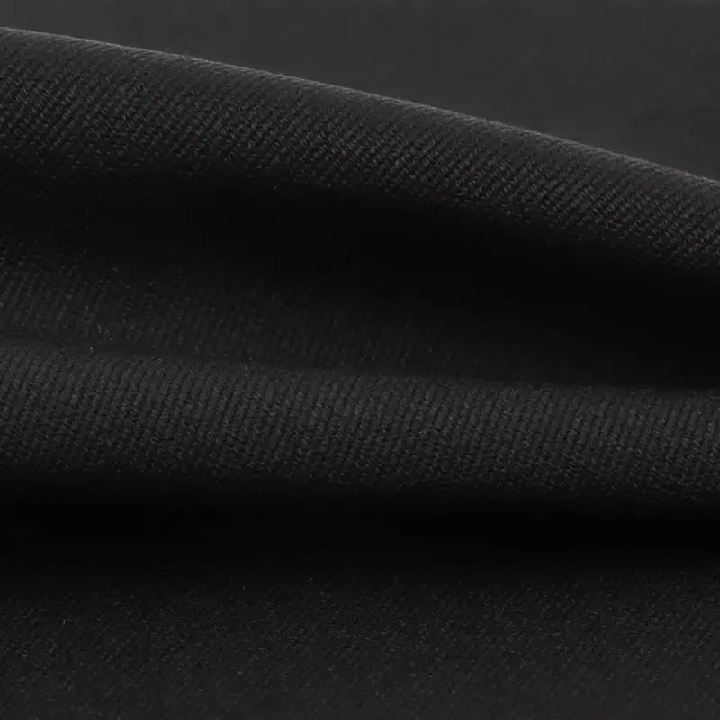 China Fabric  Polyester/Rayon Plain Woven Blended Fabric Polyester Rayon Spandex Black color buy from China wholesaler bulk order at wholesale price free worldwide shipping Alibaba