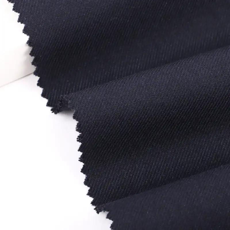 China Fabric  Polyester/Rayon Plain Woven Blended Fabric Polyester Rayon Spandex Dark Navy color buy from China wholesaler bulk order at wholesale price free worldwide shipping Alibaba