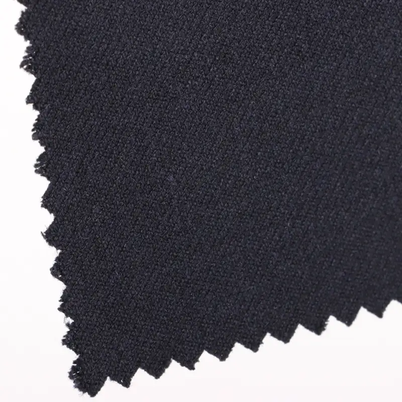 China Fabric  Polyester/Rayon Plain Woven Blended Fabric Polyester Rayon Spandex Dark Navy color buy from China wholesaler bulk order at wholesale price free worldwide shipping Alibaba