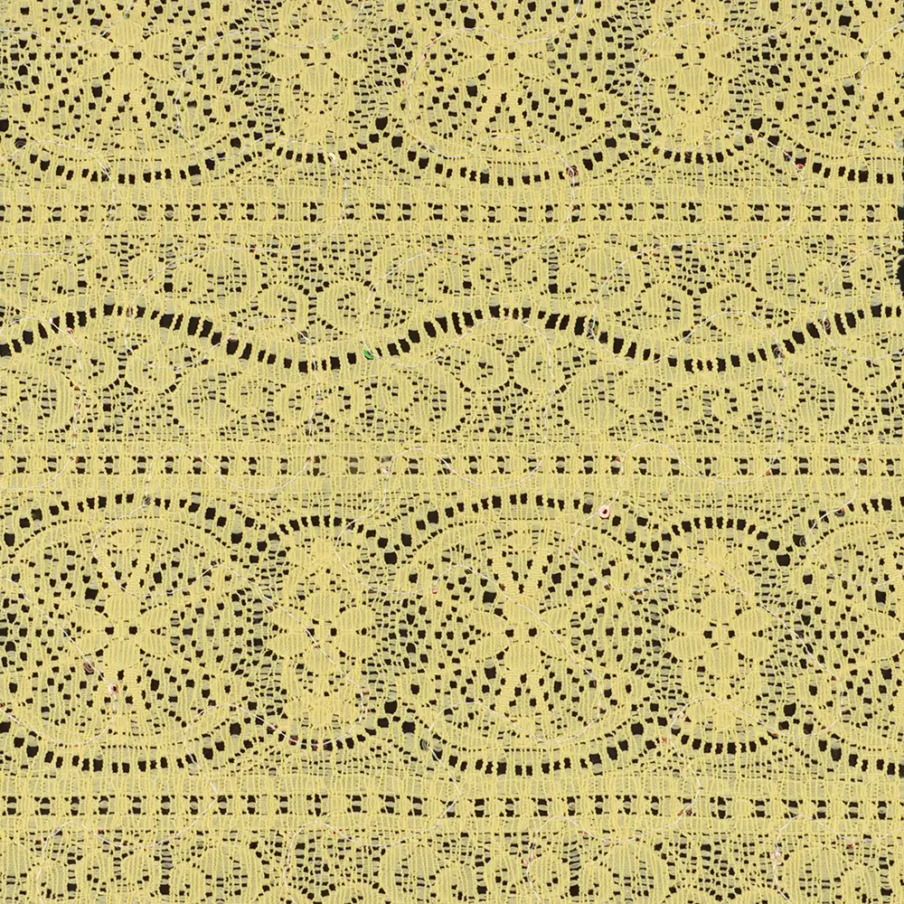 China Fabric  Lace Knit Fabric Yellow color buy in China wholesaler bulk order at wholesale price free worldwide shipping Alibaba