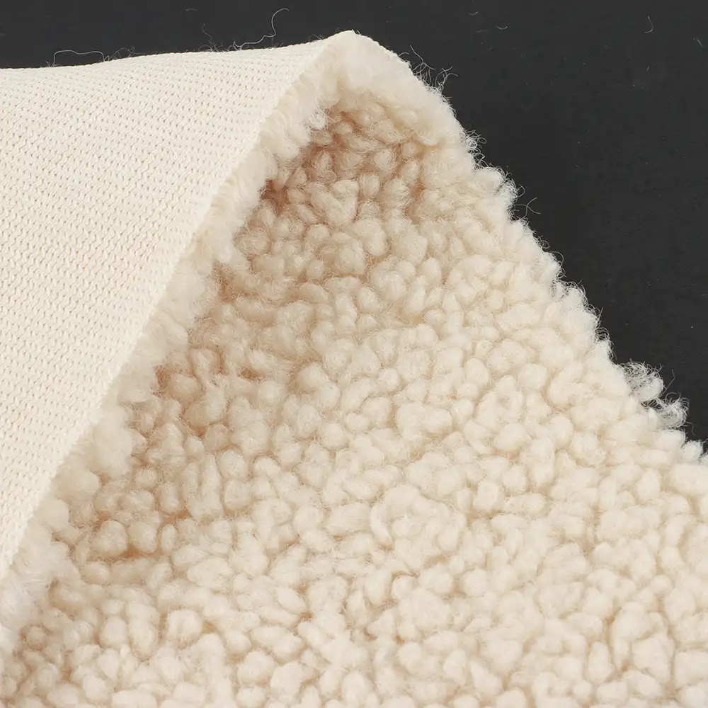 China Fabric  Fleece Knit Fabric Beige color buy in China wholesaler bulk order at wholesale price free worldwide shipping Alibaba