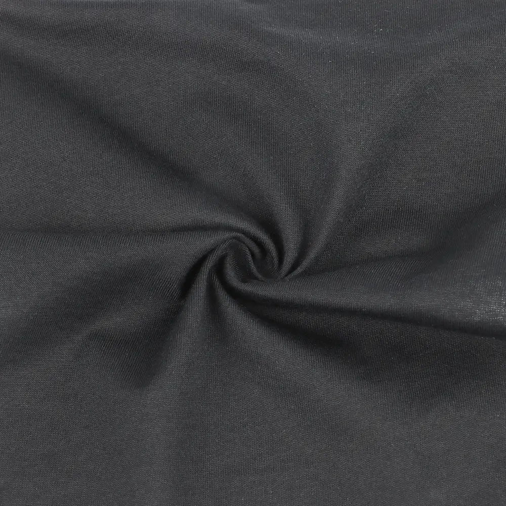 China Fabric  Single Jersey Knit Fabric Black color buy in China wholesaler bulk order at wholesale price free worldwide shipping Alibaba