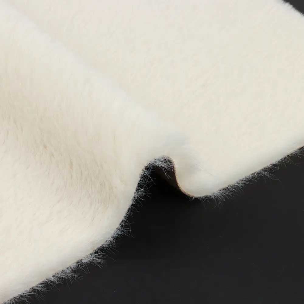 China Fabric  Fleece Knit Fabric Polyester Beige color buy from China wholesaler bulk order at wholesale price free worldwide shipping Alibaba