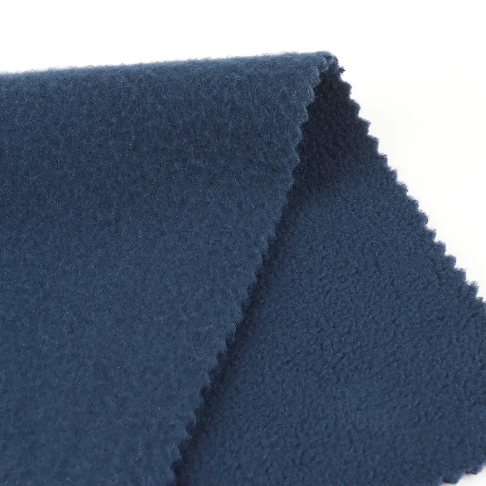 China Fabric  Polar Fleece Knit Fabric Polyester Dark Navy color buy from China wholesaler bulk order at wholesale price free worldwide shipping Alibaba