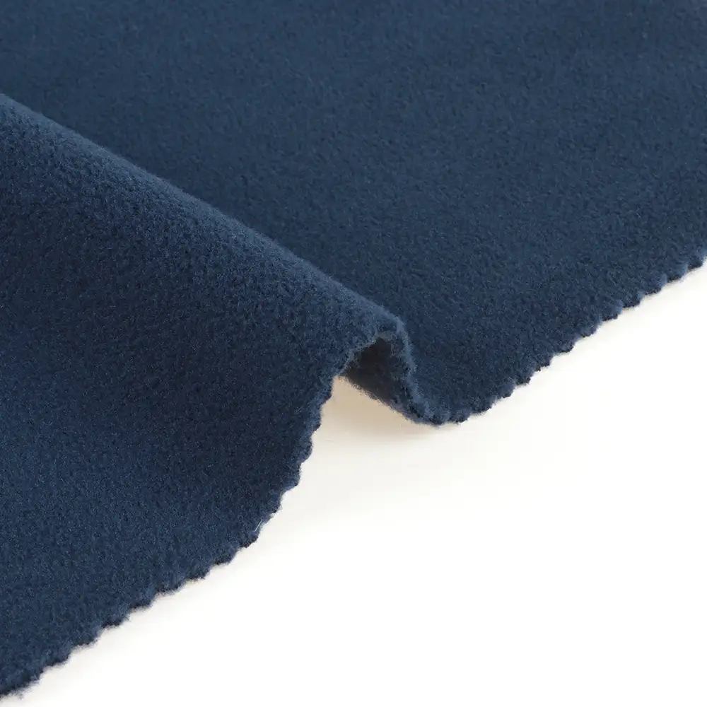 China Fabric  Polar Fleece Knit Fabric Polyester Dark Navy color buy from China wholesaler bulk order at wholesale price free worldwide shipping Alibaba