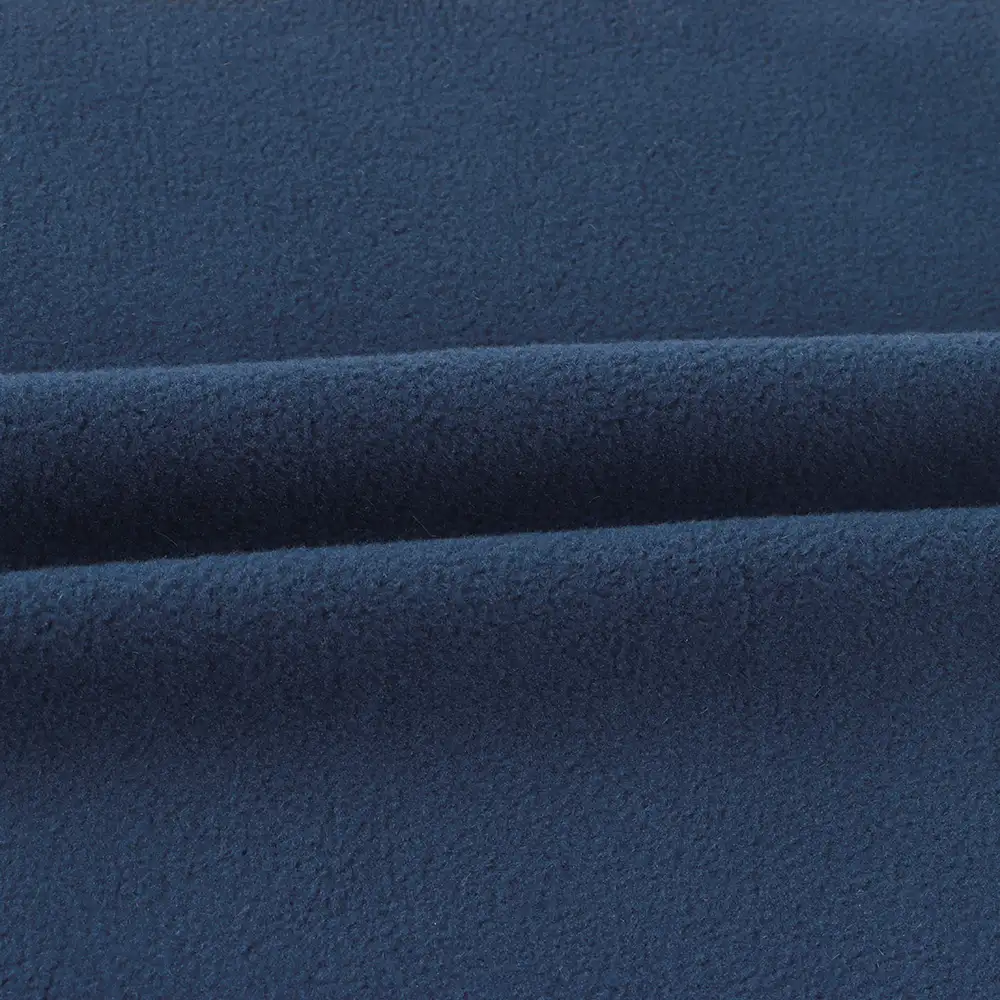 China Fabric  Polar Fleece Knit Fabric Polyester Dark Navy color buy from China wholesaler bulk order at wholesale price free worldwide shipping Alibaba