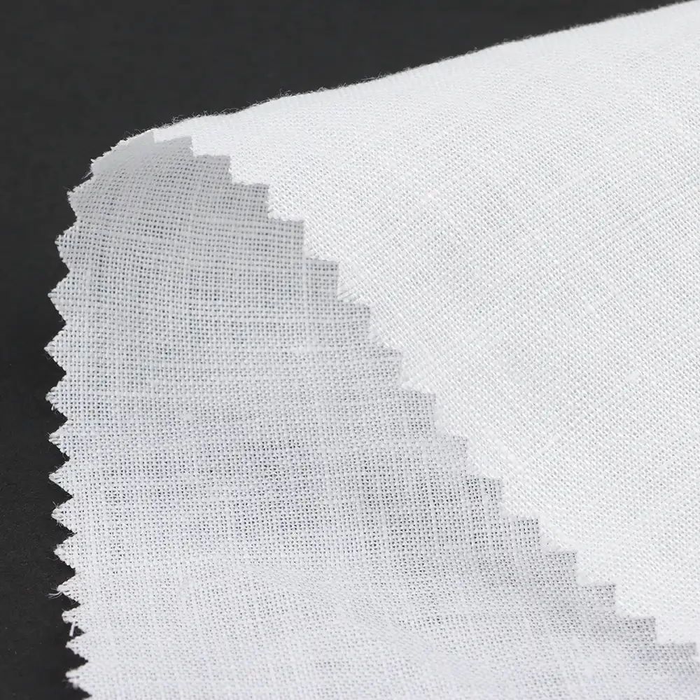 China Fabric for Shirt,Crop Top,Skirt,Over Shirt Linen Plain Natural Woven Fabric Linen White color buy from China wholesaler bulk order at wholesale price free worldwide shipping Alibaba