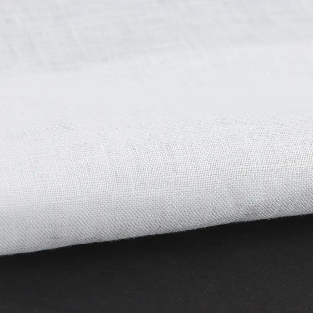 China Fabric for Shirt,Crop Top,Skirt,Over Shirt Linen Plain Natural Woven Fabric Linen White color buy from China wholesaler bulk order at wholesale price free worldwide shipping Alibaba