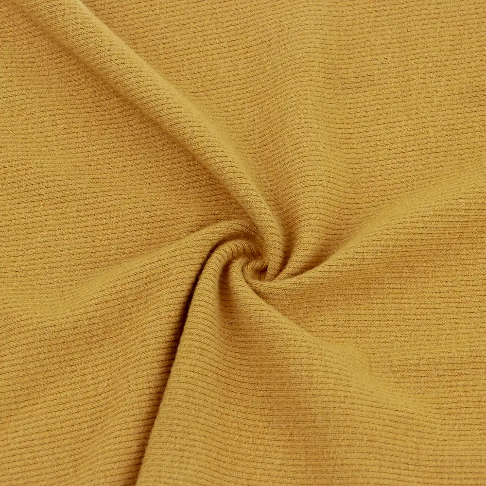 China Fabric for Crop Top,Hoodie,Tank Top Rib Knit Fabric Rayon Acrylic Spandex Ginger color buy from China wholesaler bulk order at wholesale price free worldwide shipping Alibaba